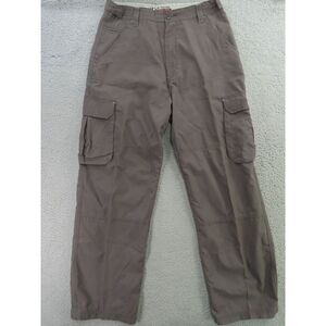 One Tough Brand OTB Pants Mens 34x32 Green Cargo Zip Baggy Parachute Skater Y2K